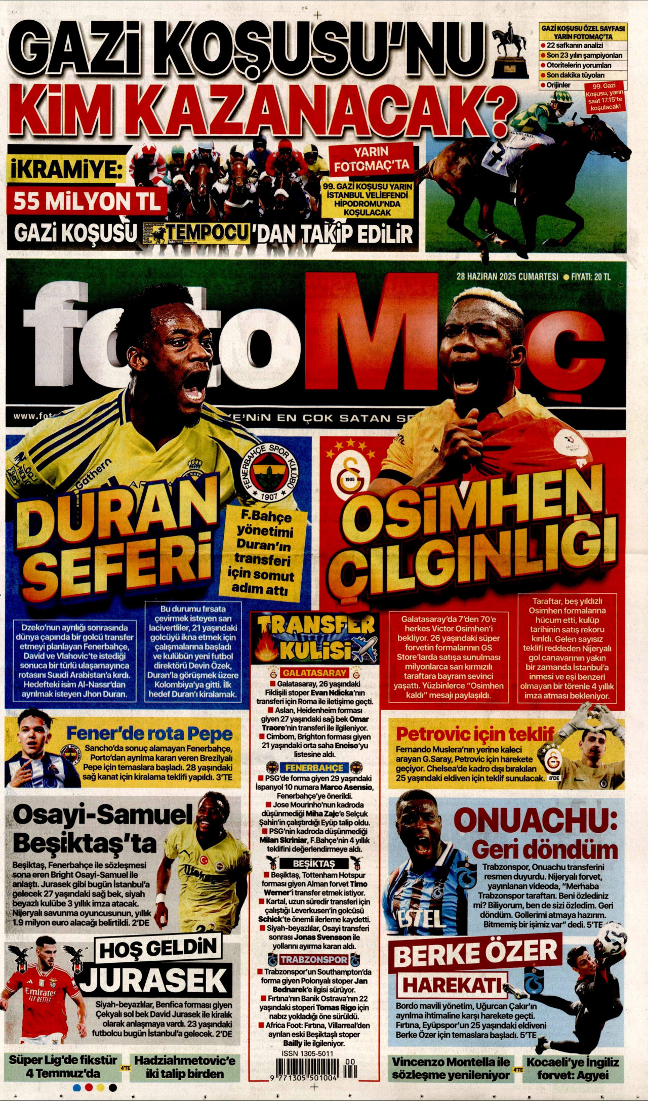 FOTOMAÇ Gazete Manşeti