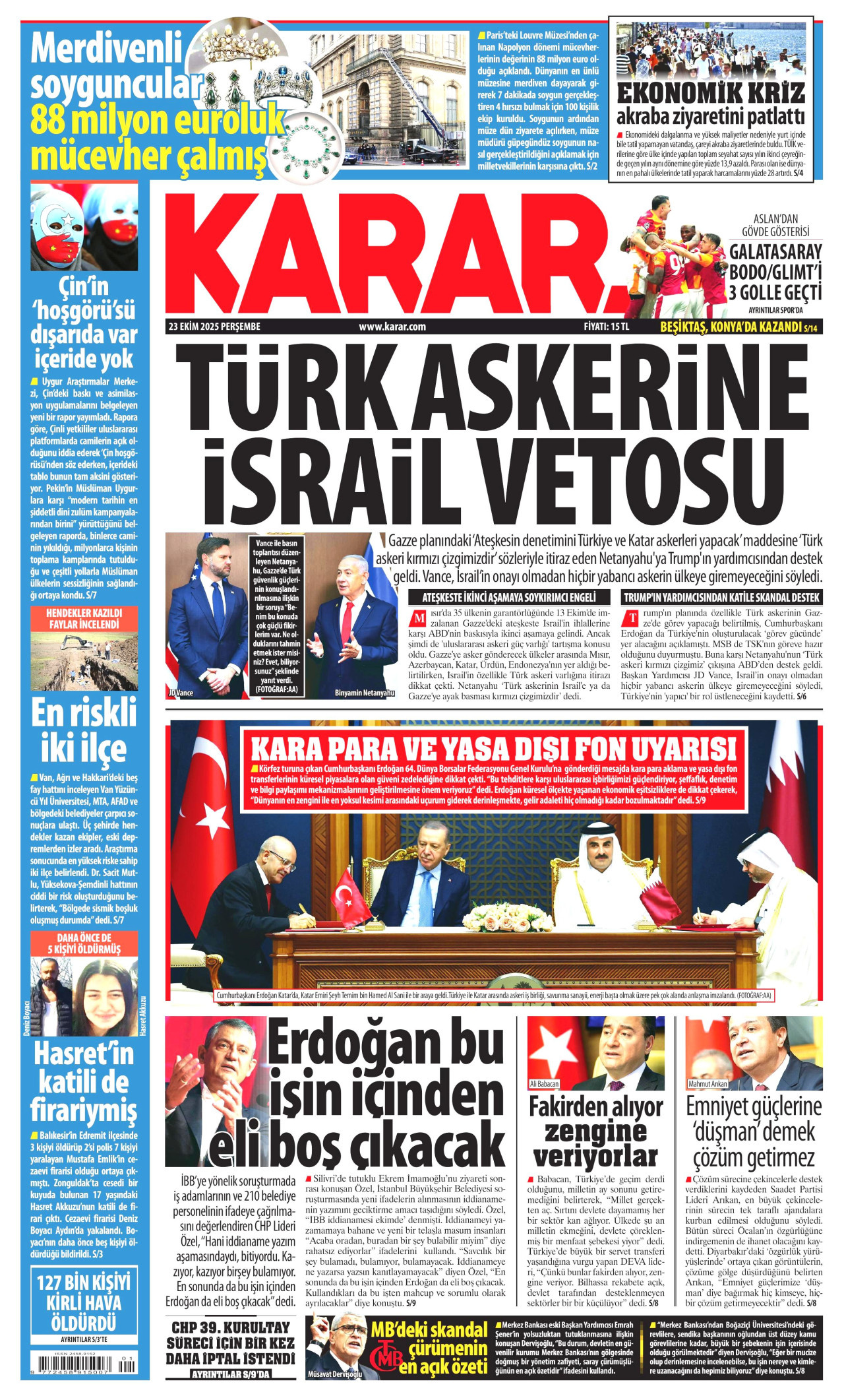 KARAR Gazete Manşeti