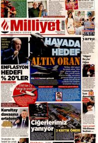 MİLLİYET Gazete Manşeti