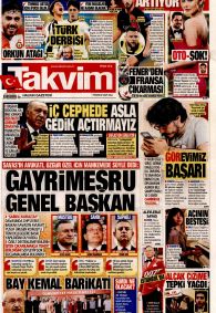 TAKVİM Gazete Manşeti