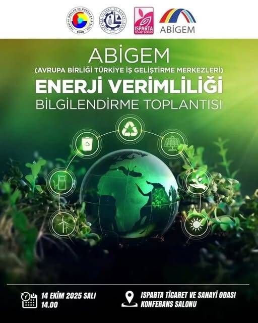 ATSO İşbirliğiyle Isparta’da Enerji Verimliliği Bilgilendirme Toplantısı Düzenleniyor