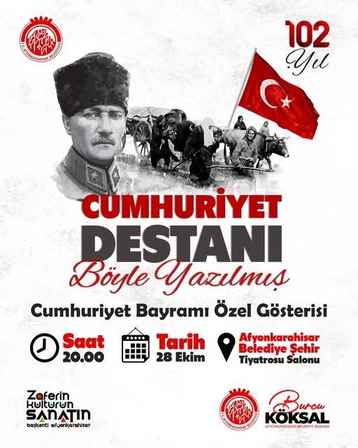 Afyonkarahisar’da Cumhuriyet Destanı Sahnelere Taşınacak