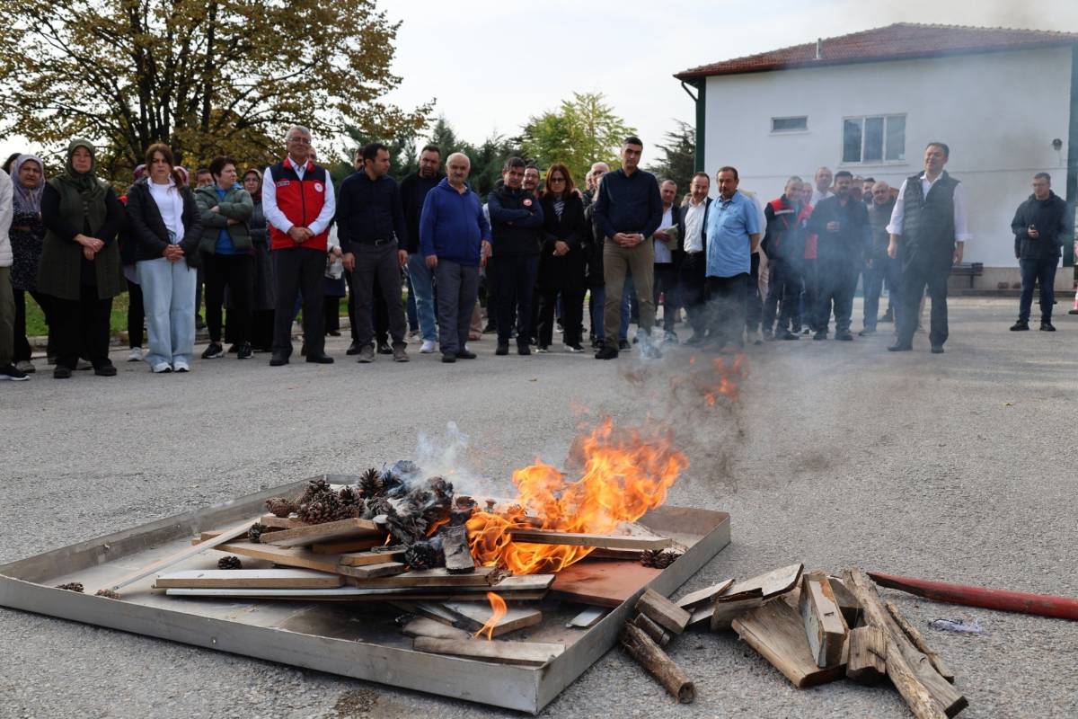 İl Tarım ve Orman Müdürlüğü'nden  Yangın ve Tahliye Tatbikatı
