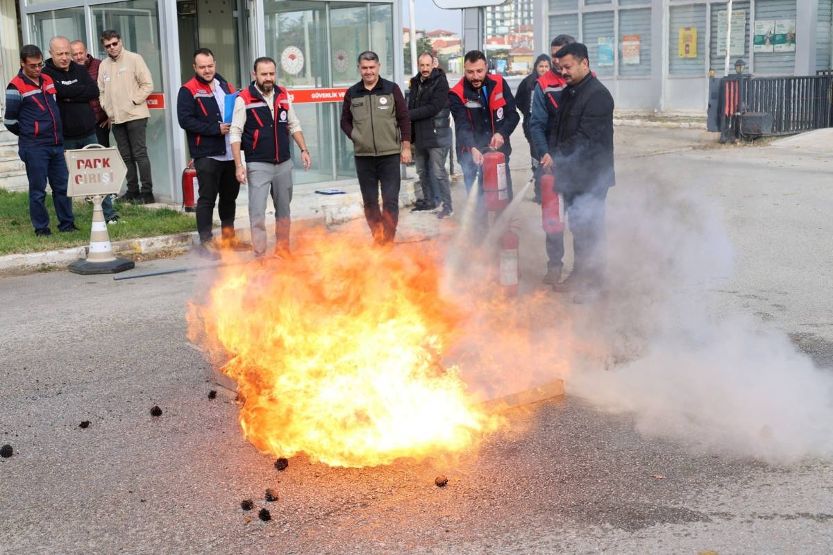 İl Tarım ve Orman Müdürlüğü'nden  Yangın ve Tahliye Tatbikatı