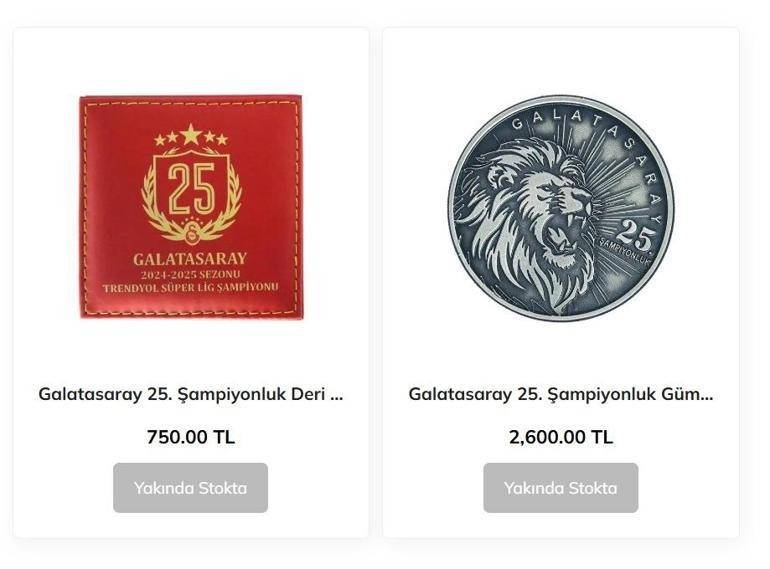 DARPHANE GALATASARAY HATIRA PARASI: Darphane Galatasaray 25. Şampiyonluk Hatıra Parası Satışa Çıktı Mı? Hatıra Parası Ne Kadar?