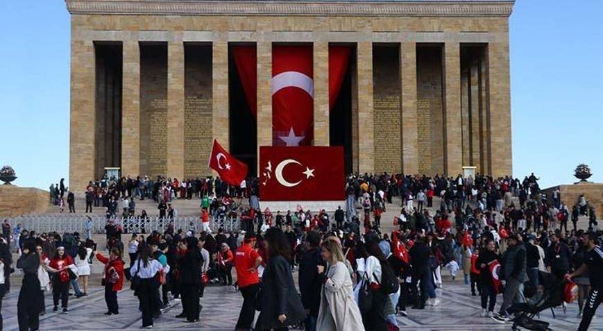 Cumhuriyet’in 102. Yılında Anıtkabir Doldu Taştı-  Binlerce Kişi Ata’sına Koştu!