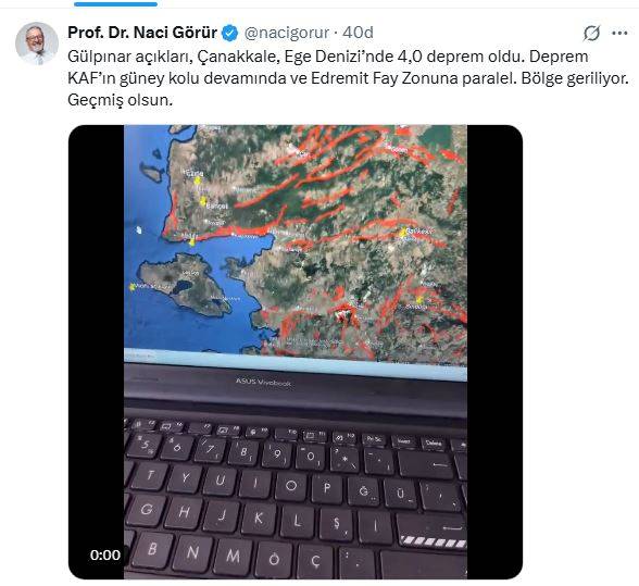 Son Dakika: Çanakkale’de Art Arda Depremler! Prof. Dr. Naci Görür’den Kritik Uyarı!