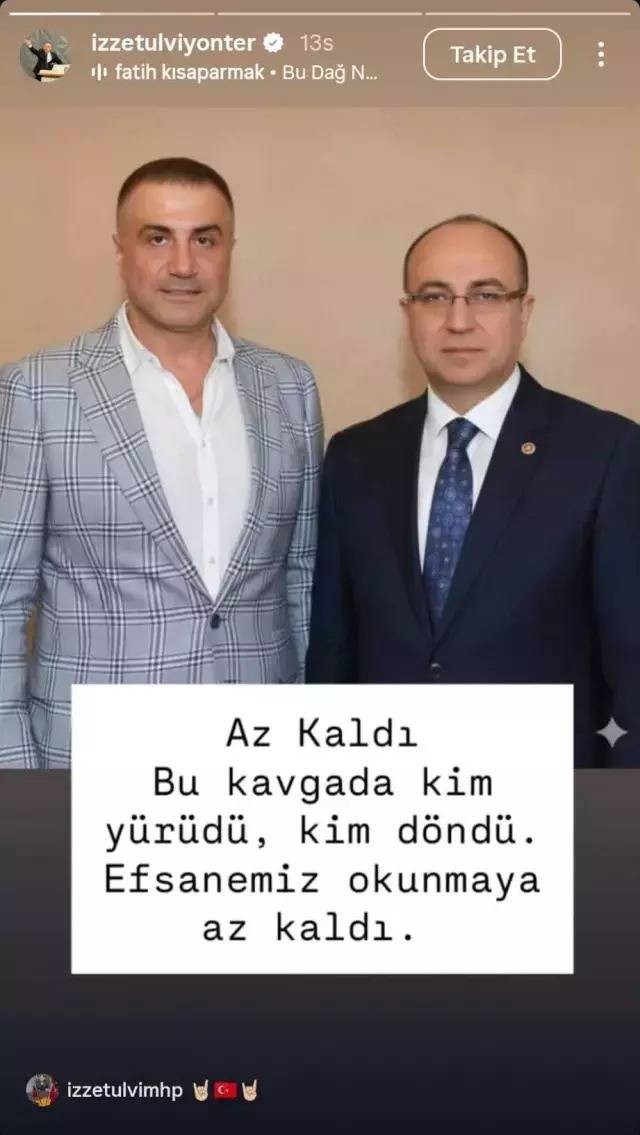 MHP'li Yönter’den Dikkat Çeken Sedat Peker Mesajı: “Efsanemiz Okunmaya Az Kaldı”