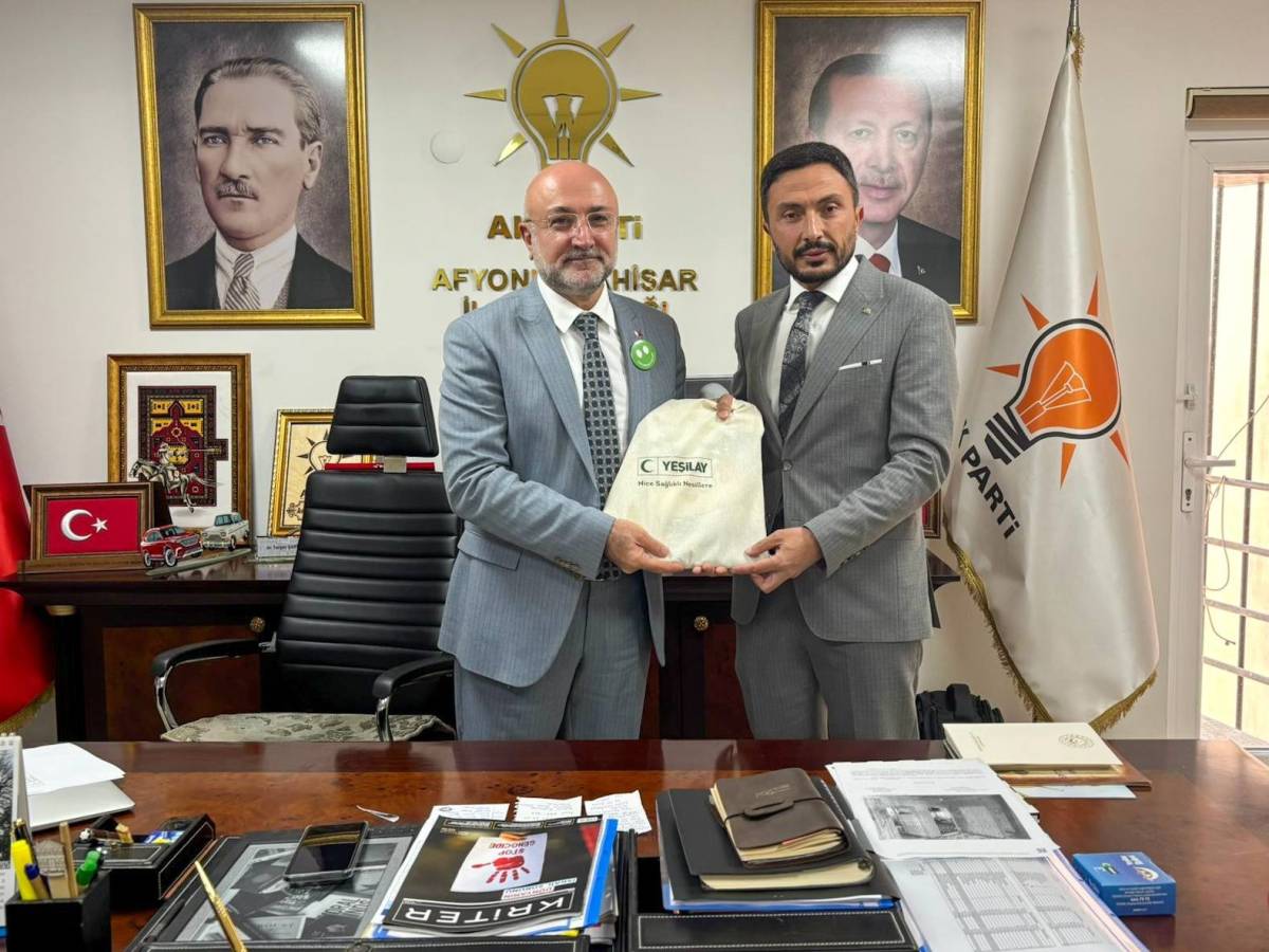Yeşilay Afyonkarahisar’dan AK Parti İl Başkanlığı’na Ziyaret