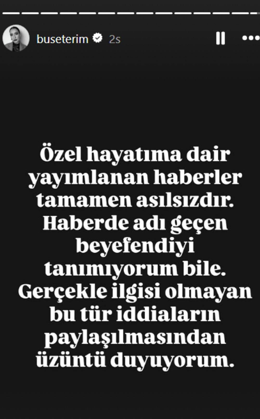 Buse Terim'den Aşk Yaşıyor İddialarına Cevap Geldi!