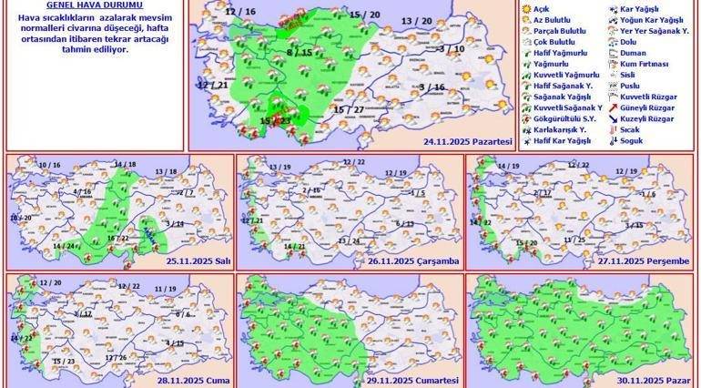 Meteoroloji’den Sağanak ve Kar Alarmı -Sıcaklık 8 Derece Düşecek: İstanbul, Ankara ve İzmir!