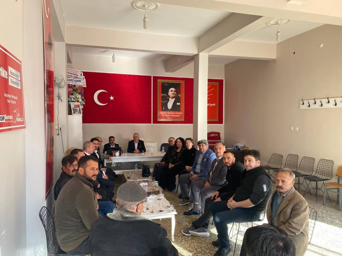 Afyonkarahisar CHP İl Başkanı Karadeniz Başmakçı İlçe Başkanlığı'na Ziyaret