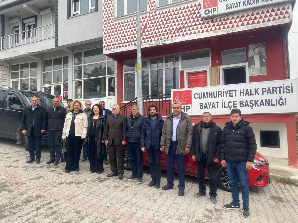 CHP İl Başkanı Karadeniz ve Yönetim Kurulundan CHP Bayat İlçe Başkanlığı’na Ziyaret