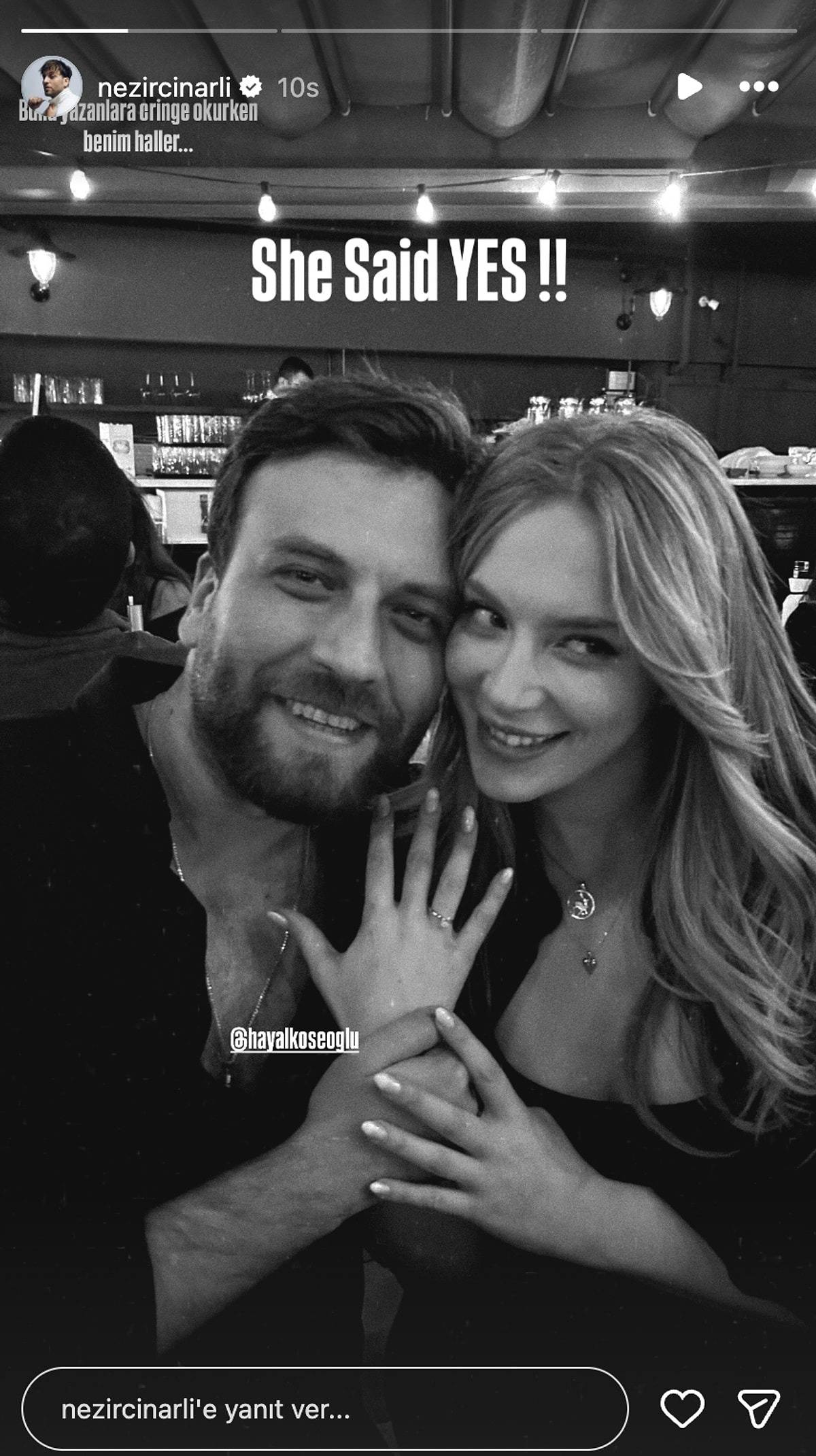 Doğum Gününde Evlenme Teklii Aldı:  Hayal Köseoğlu ve Nezir Çınarlı Evleniyor!