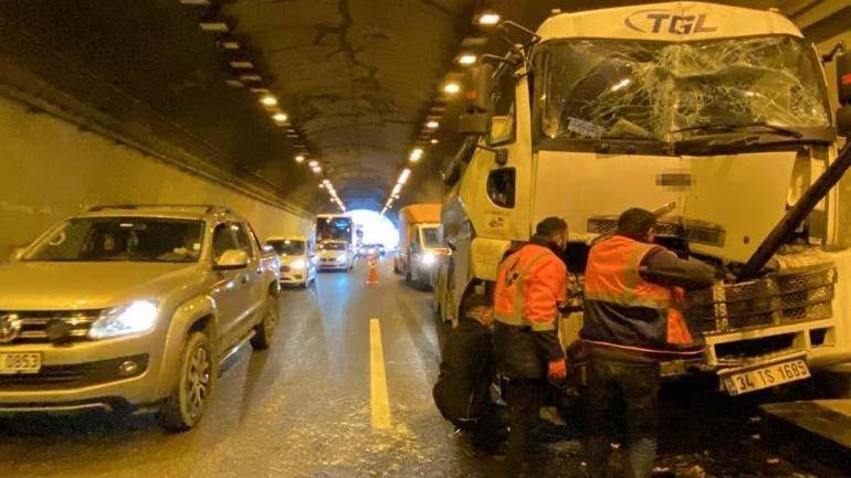 TEM Otoyolu’nda Tünel içinde Zincirleme Kaza: Tanker ve TIR’lar Çarpıştı!