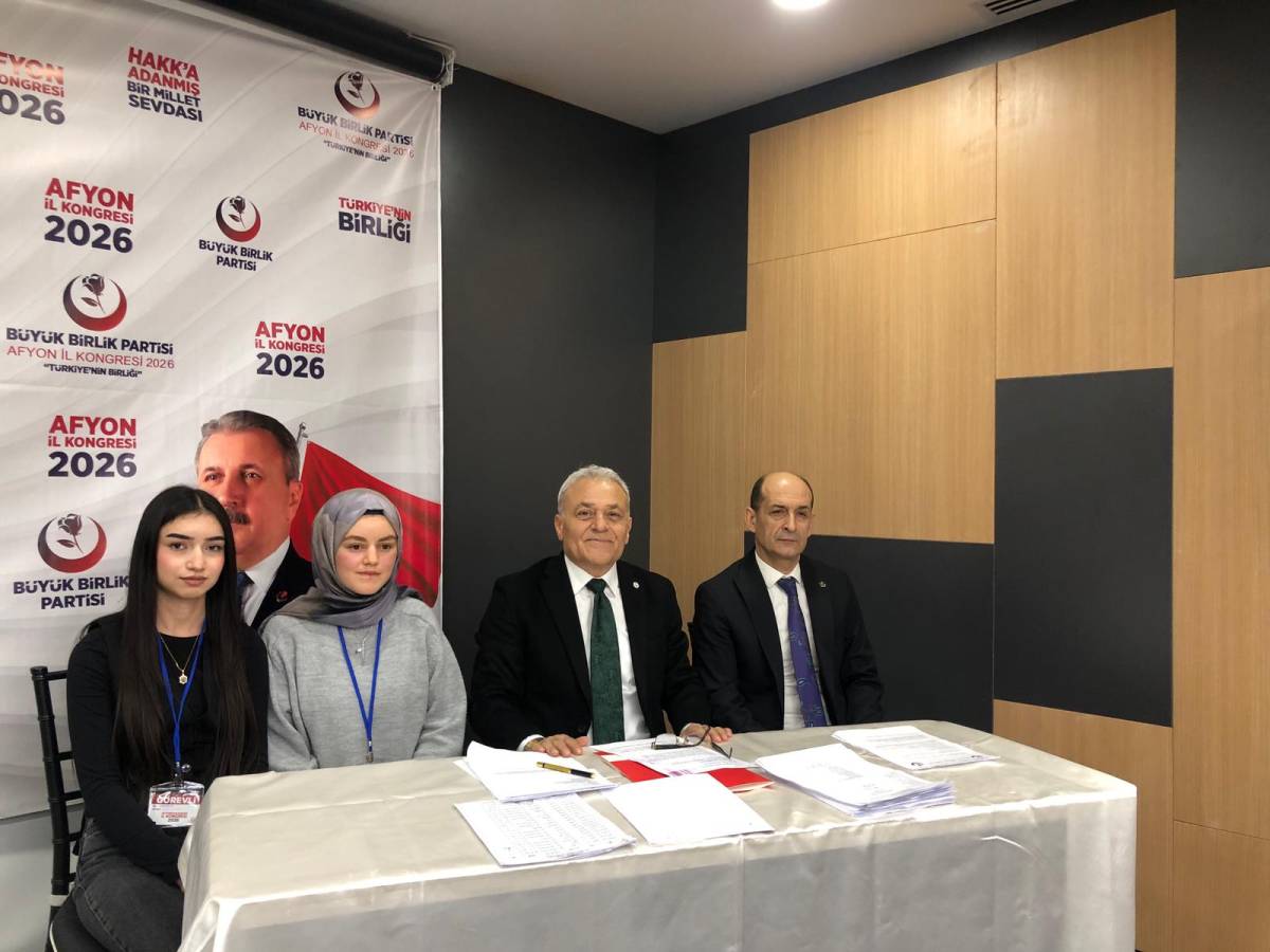 Afyonkarahisar’da Büyük Birlik Partisi İl Kongresi Coşkuyla Gerçekleşti