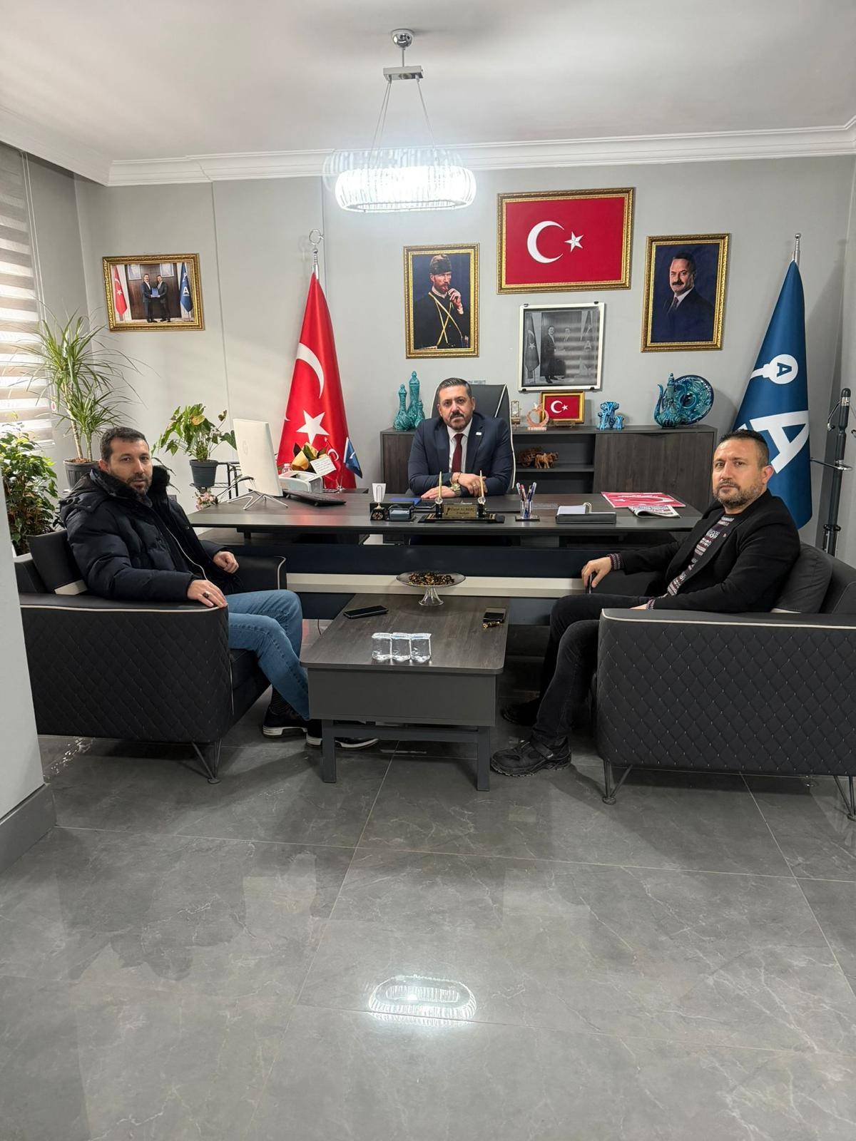 Başkan Aladağ’a Afyonkarahisar Staj Ve Çıraklık Derneği’nden Ziyaret