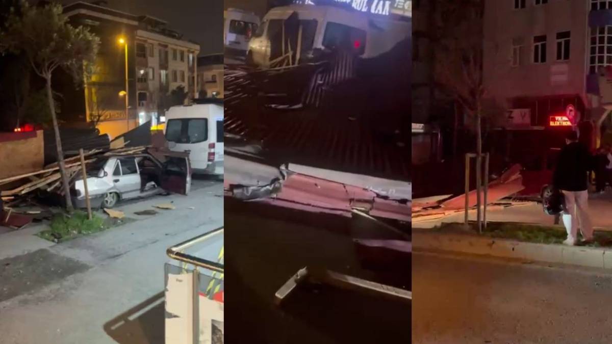 İstanbul’u Şiddetli Fırtına Vurdu: Çatılar Uçtu, Denizde Dev Dalgalar Oluştu!
