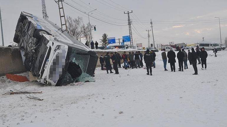 Ağrı Patnos’ta Yolcu Otobüsü Devrildi: 16 Yaralı!