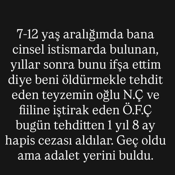 Feyza Altun’un Çocukluk İstismarını İfşa Etmesinin Ardından Tehdit Eden Sanıklara Hapis Cezası!