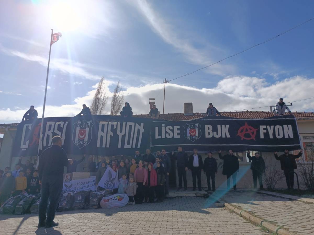 Afyon Beşiktaşlılar Derneği’nden Köy Okulundaki Öğrencilere Sıcak Dokunuş