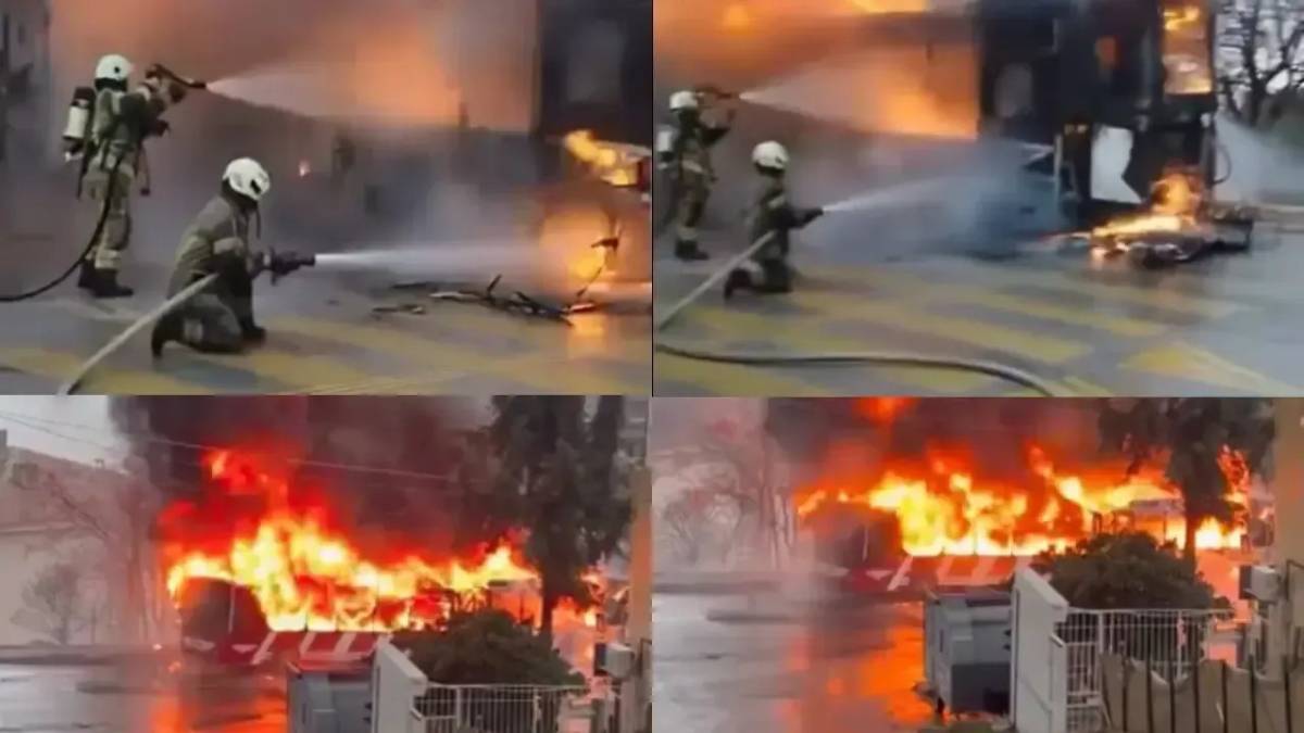 SON DAKİKA | İzmir Karabağlar’da ESHOT Otobüsünde Yangın Paniği!