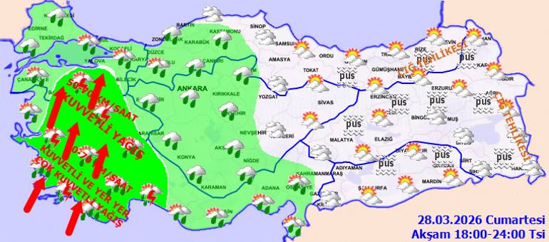 Meteoroloji Genel Müdürlüğü'nden 12 İlde Sarı Kodlu Alarm: Kuvvetli Yağış, Fırtına ve Çığ Tehlikesi Uyarısı!