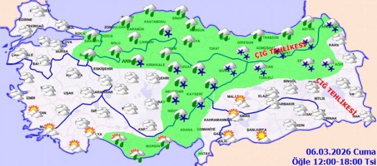 Meteoroloji’den Sağanak ve Kar Uyarısı: Birçok İlde Yağış Etkili Olacak!