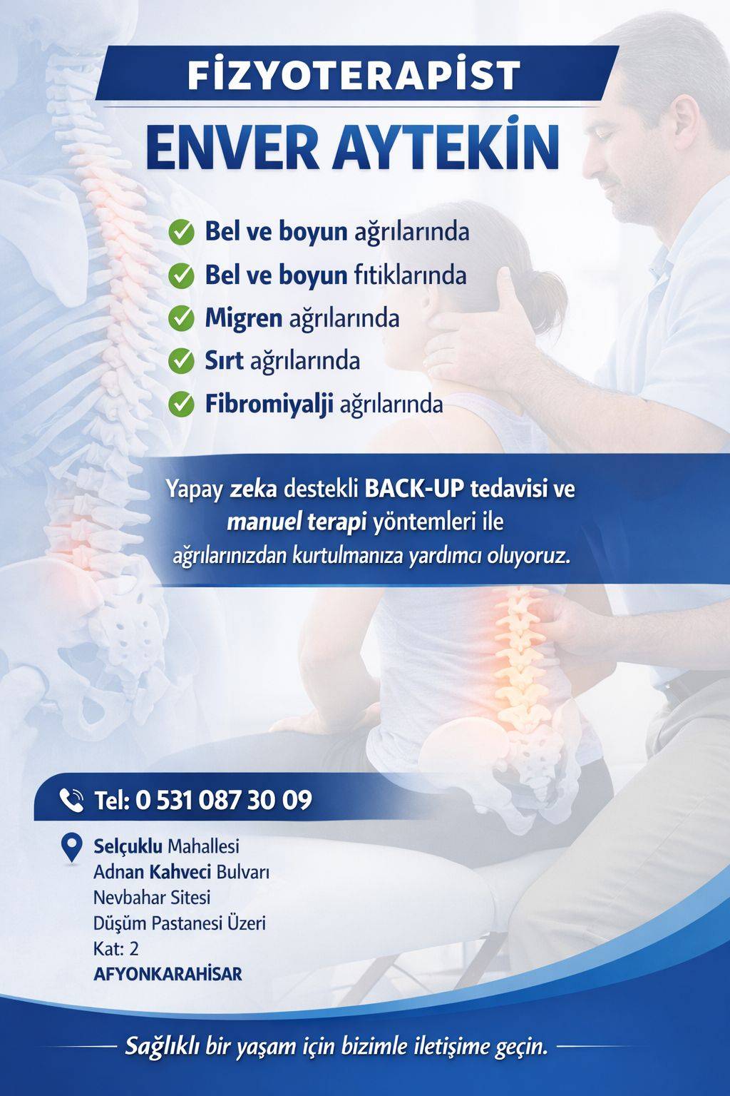 Afyonkarahisar’da Fizyoterapide Yeni Yaklaşım: Enver Aytekin ile Sağlıklı Hareket