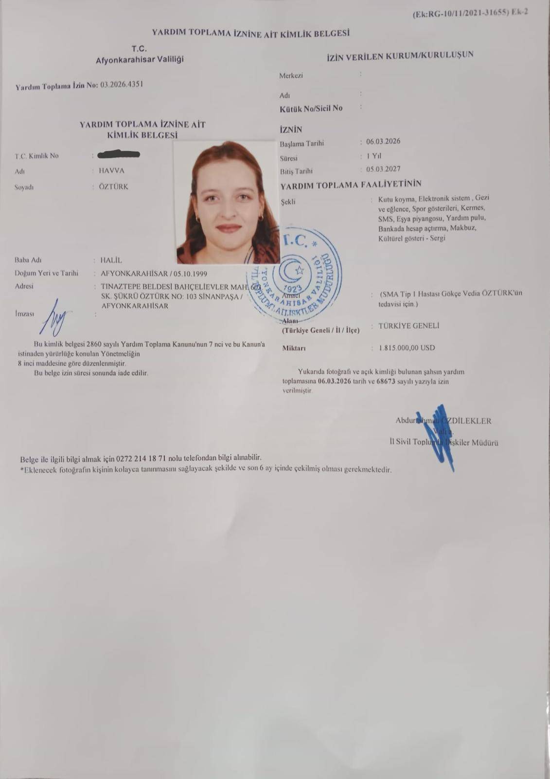 Afyonkarahisar’da Minik Gökçe SMA Tip-1 ile Zamanla Yarışıyor