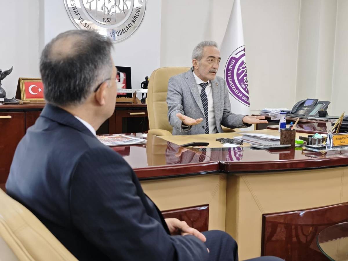 AK Parti Heyetinden Afyon ESOB Başkanı Cengiz Üstün’e Ziyaret