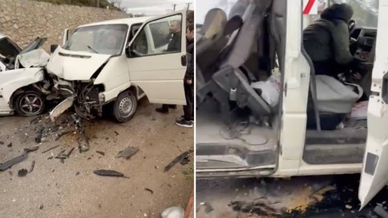 Bursa’da Bayram Arifesinde Korkutan Kaza: İki Otomobil Çarpıştı, 7 Kişi Yaralandı!