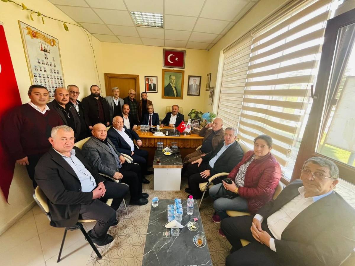 Afyonkarahisar Esnaf ve Sanatkarlar Odaları Birliği Başkanları Bolvadin’de Ziyarette Bulundu