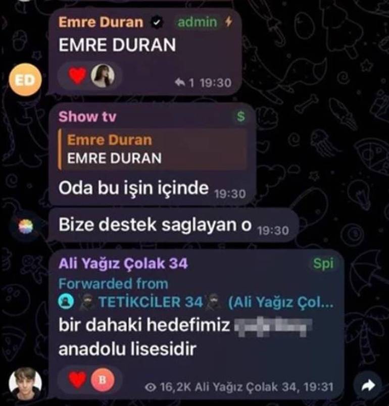 İstanbul'da Okula Silahlı Saldırı Yazışmaları: 6 Çocuk Gözaltına Alındı, 100 Bin Üyeli C31K Grubu Kapatıldı!