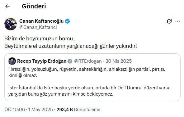 Canan Kaftancıoğlu'na