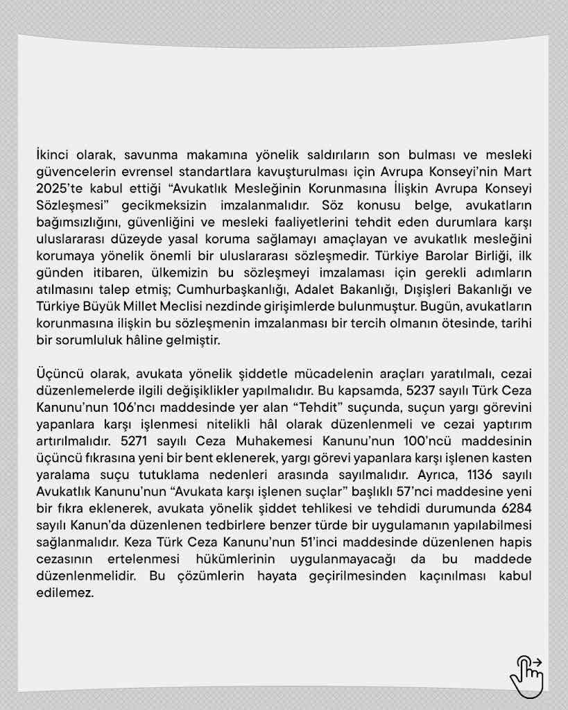 61. Baro Başkanları Toplantısı Sonuç Bildirgesi: “Avukata Yönelik Şiddet Sona Erdirilmeli”